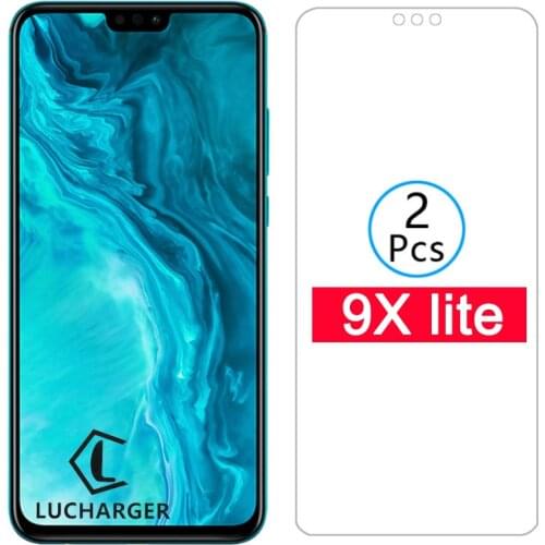 Case on honor 9x lite tempered glass screen protector for huawei honor9x light 9xlite 9 x x9 protective cover phone coque honer
