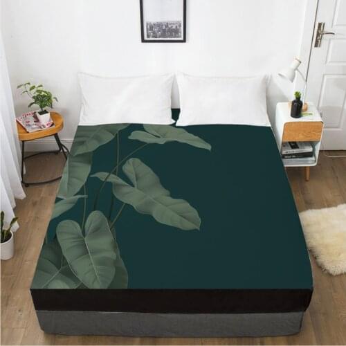 1PC Fitted Sheets Mattress Cover With Elastic Band 3D Bedsheet Linens 160x200 150x200 Bed Sheet Customize any size design