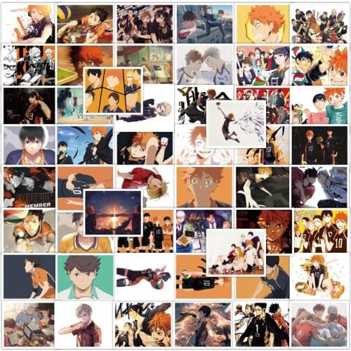 10/50 Pieces Haikyuu! ! ! Volleyball Boy Sticker Diy Cartoon Anime Suitcase Notebook Skateboard Waterproof Decorative Sticker
