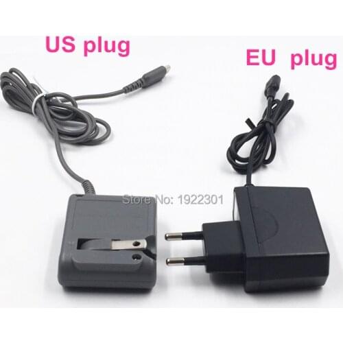 10pcs E-house Hot New EU US Plug AC Power Supply Cord Adapter Home Wall Travel Charger for Nintendo DS Lite DSL for NDSL