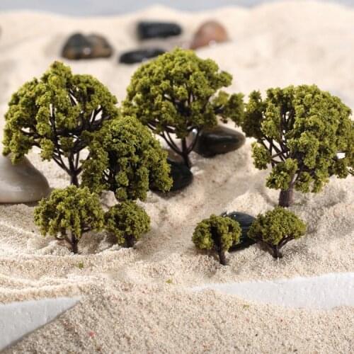 20Pcs 3-8cm Scale 1:75-1:300 Green Model Tree Train Road Railway Architecture Scenery Layout Diorama Landscape Artificial Plants