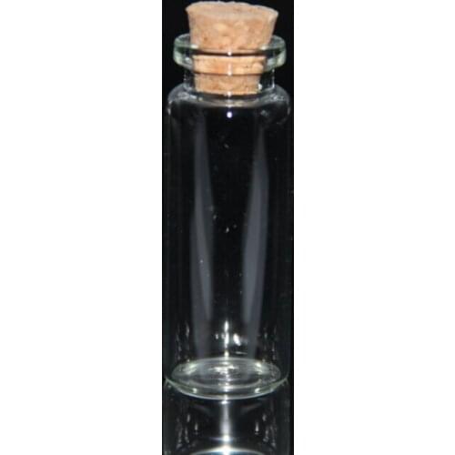 5pcs 22*60mm 14ml Mini Glass Perfume Spice potion Bottles Tiny Jars Vials With Cork Stopper pendant crafts wedding holiday gift