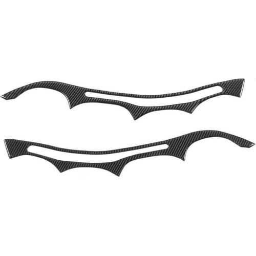 Mirror cover car styling Carbon Fiber Headlight Eyebrow Eyelids Trim Decoration Fit for E60 5 Series 2004-2011 Car Mirror