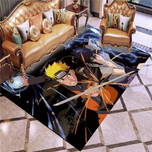 Anime Ninja Uzumaki Uchiha Anti Slip Welcome Entrance Doormats Narutoes Floor Mats for Living Room Bedroom Carpet