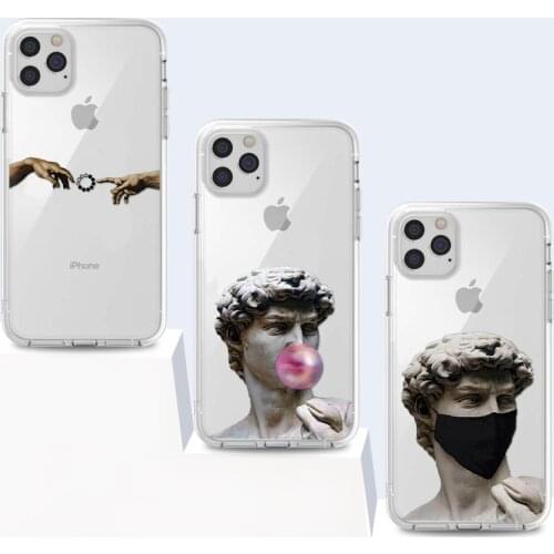 Funny Great Art Aesthetic David Case for iPhone 12 Mini 11 Pro X XS Max XR 8 7 6 6s Plus Soft Protect Phone Cover