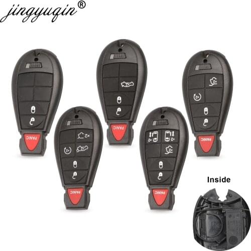 Remote Case Smart Key Shell Case For Jeep Grand Cherokee Chrysler 300 Town & Country Dodge Challenger Charger Journey Fob