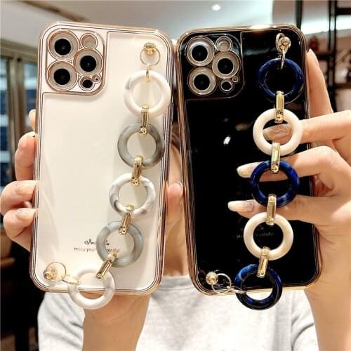 Summer simple bracelet wristband soft silicone phone case for iPhone 12 11 Pro max case for iPhone XS MAX 7 8 plus SE2 12MINI