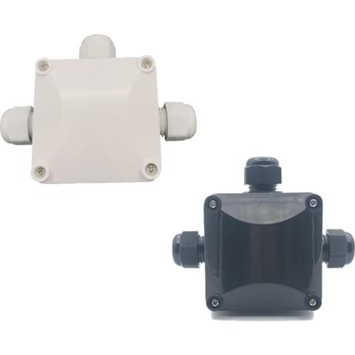 IP68 electrical cable waterproof connector t shape 2 3 Pin 3 Way Outdoor Waterproof ABS Plastic Gland Electrical Junction Box