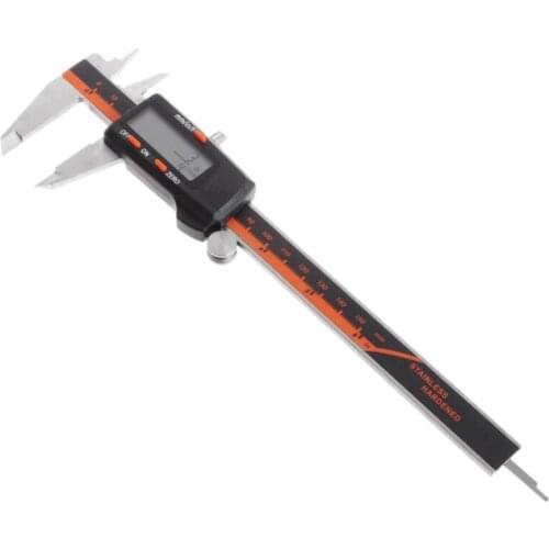 Electronic Digital Caliper Inch/Metric/Fractions 0-6 Inch/150 mm Stainless Steel