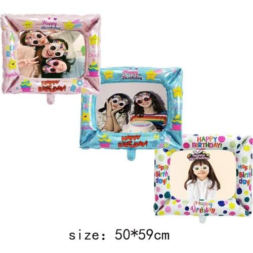 50x59cm Photo Frame Balloon Shooting Birthday Party Wedding Graduation Photo Frame Mustache Cartoon Glasses Weird Photo Props