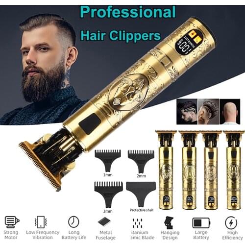 2021 LCD Hair Clipper Electric Hair Trimmer For Men Professional Hair Cutting Machine Electric Barber Shaver Beard By Trimmer