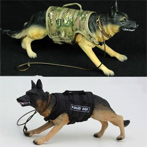 1/6 Working Dog Model 1/6 German shepherd police dog model for 12 inches Action Figure Accessories Collections