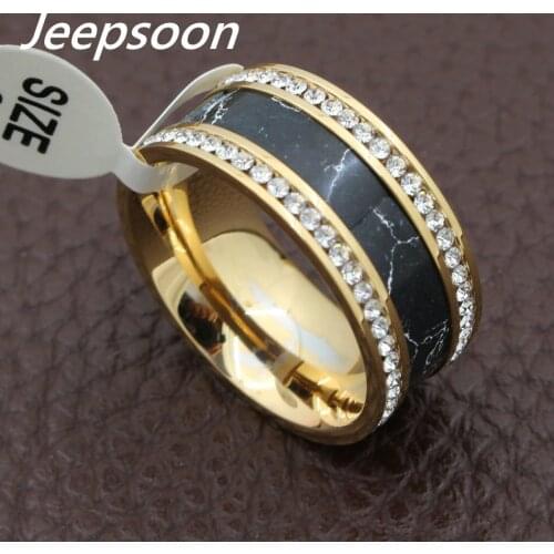 Fashion Letter Pattern Rings Gold and Silver Color Stainless Steel Jewelry For Women Gift Top Quality RBJFCLCA