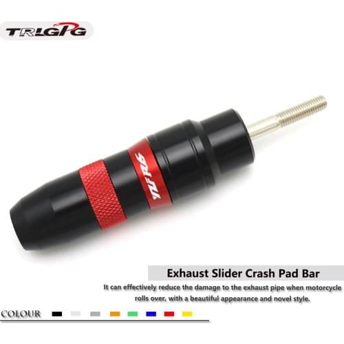 Motorcycle CNC Frame Exhaust Sliders Crash Protector Pads with logo FOR YAMAHA R6 YZF-R6