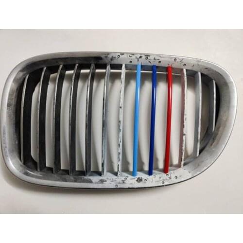 3PCS 3 Color Grille Grill Cover Clip Trim Front Grille Trim Strips Fit For BMW 2/6/7 Series F02 GT G32 F44 2009-2021