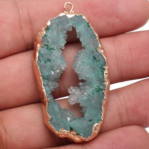 Natural Stone Irregular Agats Pendants Charms Agats Pendant for Jewelry Making DIY Necklace Size 30-35mm 40-45mm