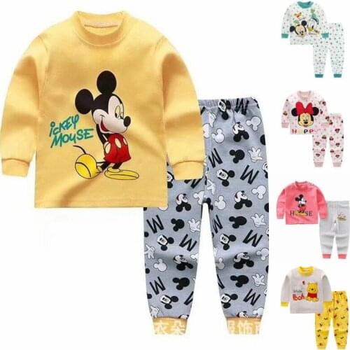2021 New Winter Baby Clothes Suit Cotton Newborn Baby Boy Girl Clothes 2PCS Baby Pajamas Unisex Childrens Clothing Suit 0-2Y
