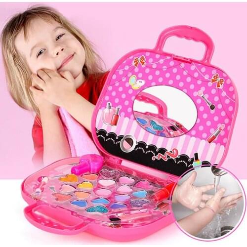 Simulated Princess Makeup Box Eyeshadow Lipstick Palette Girl Pretend Play Toy