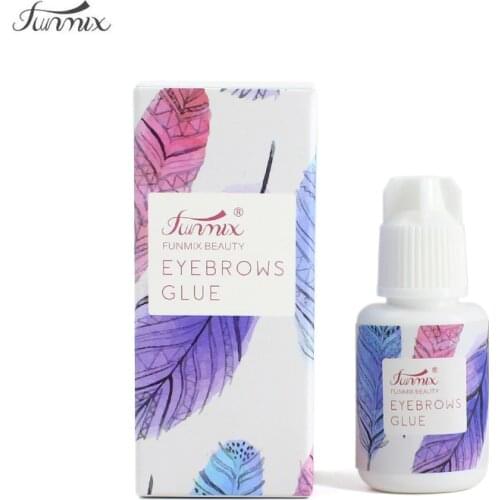 FUNMIX Clear eyelash eyebrow extension glue individual Makeup Extension with odor Long Lasting 30 to 40 days