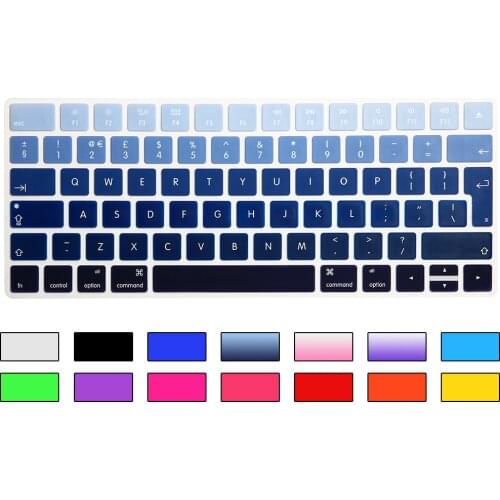 Rainbow Gradient Magic Keyboard Cover Silicone Skin Protective Film For Apple Magic Keyboard 2 2015 A1644 UK/EU Keyboard Version