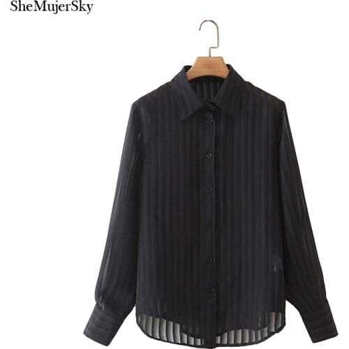 SHEMUJERSKY Womens Chiffon Blouses