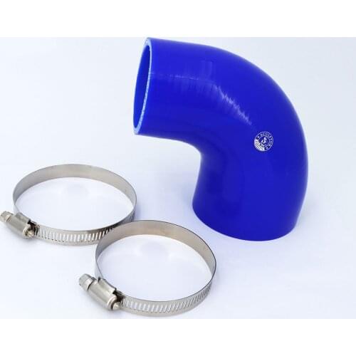 90 degrees Reducer Silicone Elbow Hose 51 63 70 76MM Rubber Joiner Bend Tube for Air Intake Hose