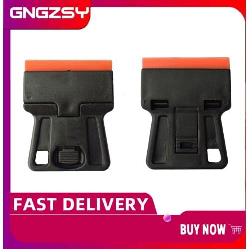 2pcs Old Film Remove Mini Hand Razor Scraper 1.5" Plastic Blade Scraper Knife for Old Glue Removing Mobile Repair Squeegee 2E19