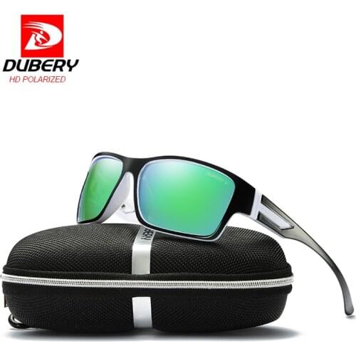 DUBERY Square Brand Design Polarized Sunglasses Men Driver Shades Male Vintage Sun Glasses For Men Mirror Summer UV400 Oculos
