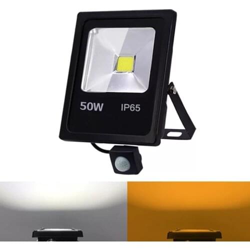 Motion Sensor LED floodlight 10 W 30 W 50 W 220 V floodlight reflector foco LED outside Waterproof IP65 Outdoor SpotLight
