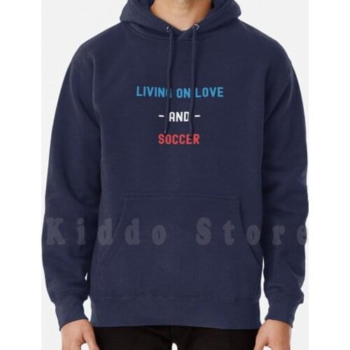 Living On Love And Soccer Hoodies Long Sleeve Soccer Football League Salah Ynwa Anfield England Premier Coyr