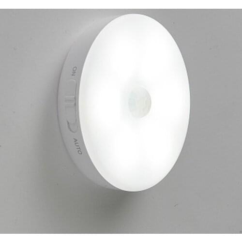 USB Rechargeable Night Light with PIR Motion Sensor for Home Indoor Toilet Cabinet Restroom Kitchen Loft Book Table Wall Lamp