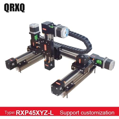 High quality gantry robot precision positioning module three axis sliding table XYZ linear module Z axis 100mm