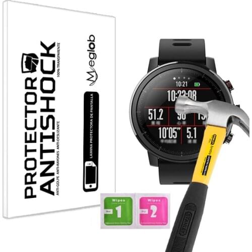 Screen protector Anti-Shock Anti-scratch Anti-Shatter compatible with Xiaomi Huami Amazfit 2