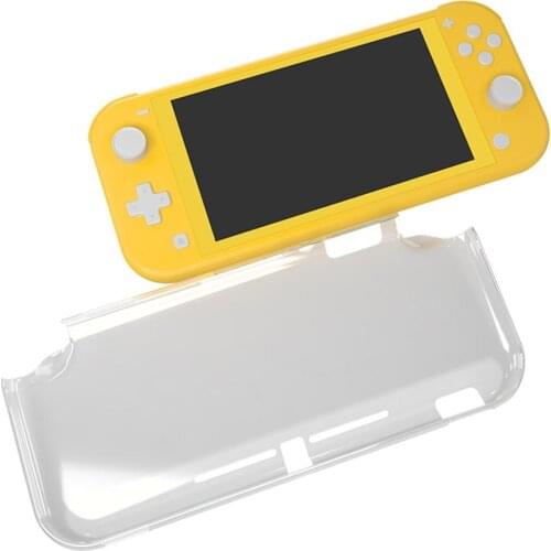 Crystal Clear Transparent PC Protection Case Back Cover for Nintendo Switch Lite Reasonable Thickness Comfortable Feel