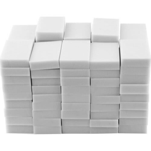 100pcs 100 x 60 x 20mm Magic Sponge Cleaner Super Decontamination Eraser Melamine Kitchen Office Bathroom Cleaning Tool