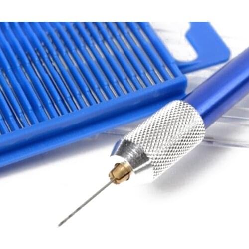 21pcs Mini Jewelry Drill Bit Set Index Case Aluminum Hand Drill Models For Hobby