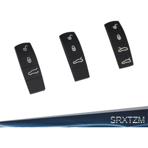 Car Remote Key Button For Porsche Boxster Cayenne Cayman Macan Panamera 911 Replacement Silicone Key Button Pad