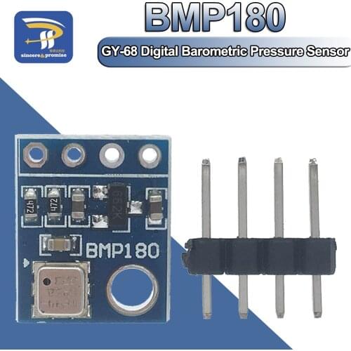 1PCS GY-68 BMP180 Replace BMP085 Digital Barometric Pressure Sensor Module I2C Interface 1.8V~3.6V For Arduino