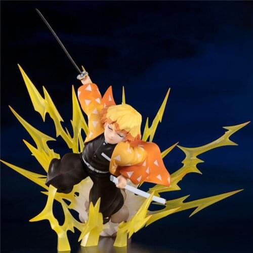 Pre Sale Demon Slayer Action & Toy Figures Agatsuma Zenitsu Anime Figure Models Peripher Figures Series Ornaments Doll Toy Gift