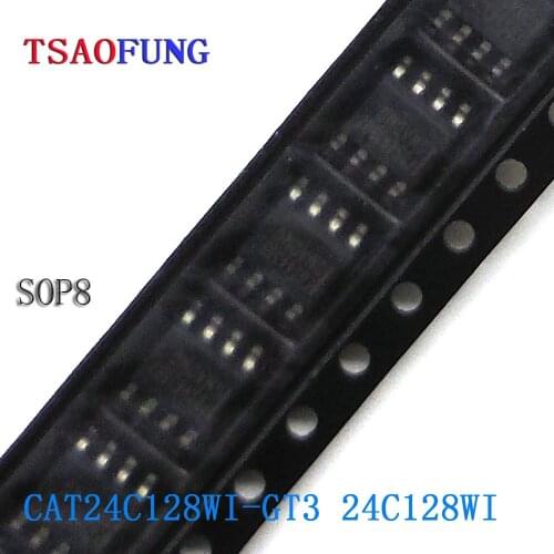 5Pieces CAT24C128WI-GT3 24C128WI SOP8 Integrated Circuits Electronic Components