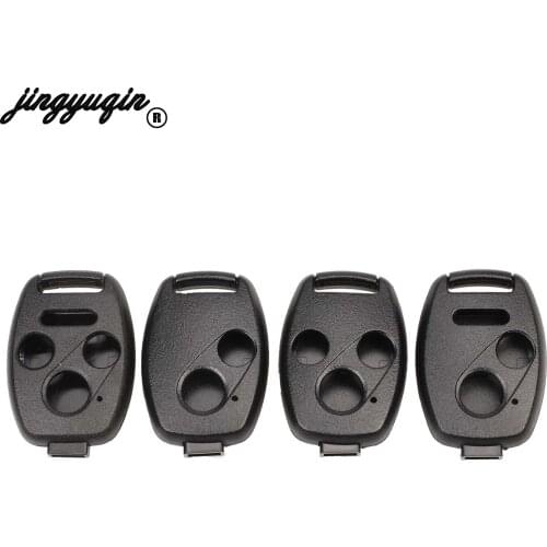 Jingyuqin 50p Remote Car Key Shell For Honda Accord Civic CRV Pilot Insight 2/3/2+1/3+1 Buttons Fob Auto Key Case Cover