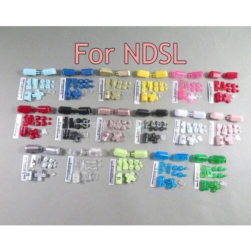 2sets Replacement A B X Y L R D Pad Cross Button Full Button Set For DS Lite NDSL Buttons For Nintend DS Lite For NDSL Console