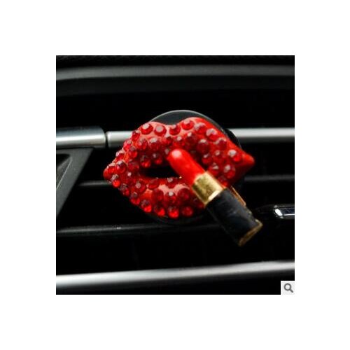 Red Lips/Loving Heart/Lipstick Aromatherapy Clip Auto Air Vent Freshener Car Accessories Car Air Freshener Fragrance HA149