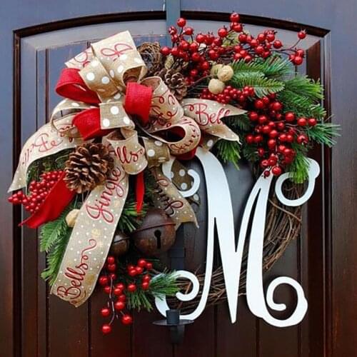 Handmade Creative Artificial Creative Garland Wreaths Christmas Decoration Home Window Wall Decoration Christmas Door Wreath