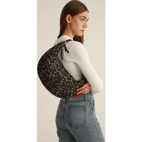 Light Padded Bag Lepoard Women 2021 Winter Female Purses Shoulder Bag Pink Ladies Baguette Handbag Large Capacity Designer New