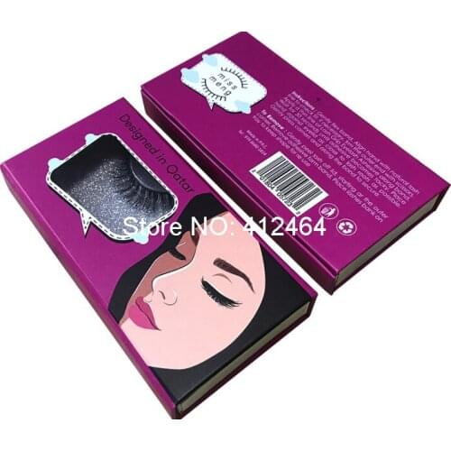 Quality Authentic Private Label Clear Mink False Eyelash Packaging Box Magnetic Custom ---PX2006