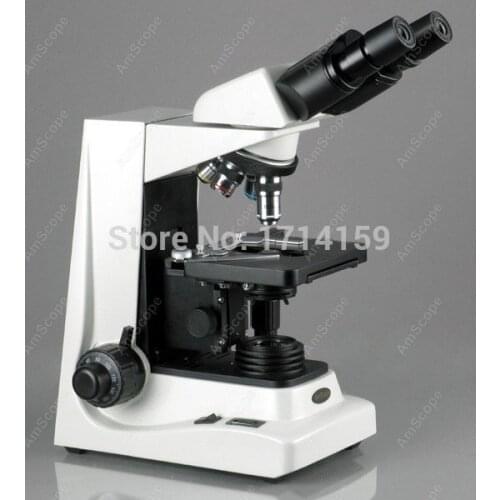 Darkfield Microscope-AmScope Supplies Darkfield, Phase Contrast Binocular Compound Microscope 40x-1600x