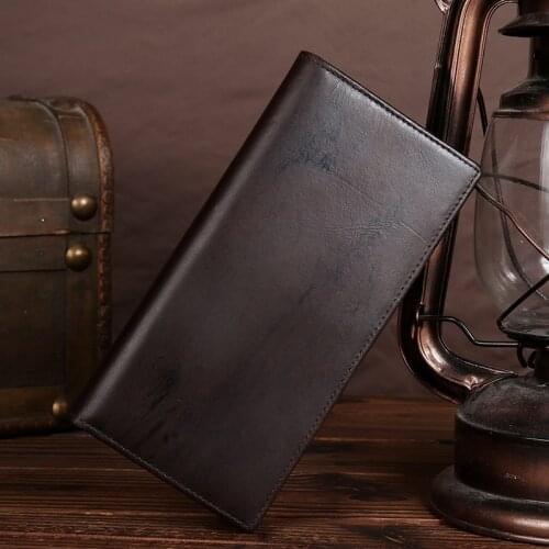 Restoring Ancient Ways Leisure Bags Real Leather Fashion Retro Leather Atmospheric In Europe And America Brand Mens Wallet
