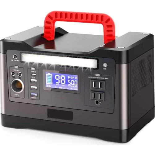 Continuous output 500W Peak power 1000W 2019 Solar Generator 220V Portable Power Station