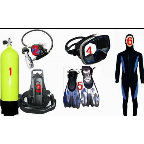 Diving equipment, diving equipment oxygen bottles full range of professional diving suit of clothes supplies